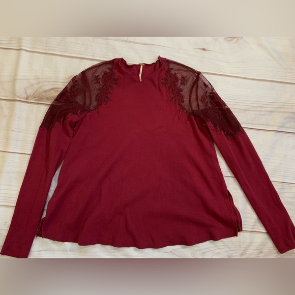 FREE PEOPLE Daniella Embroidered Illusion Top - Picture 4 of 9